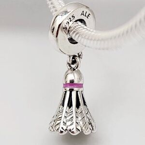 Pandora Badminton Birdie Dangle Charm Pandora Sport Bracelets
